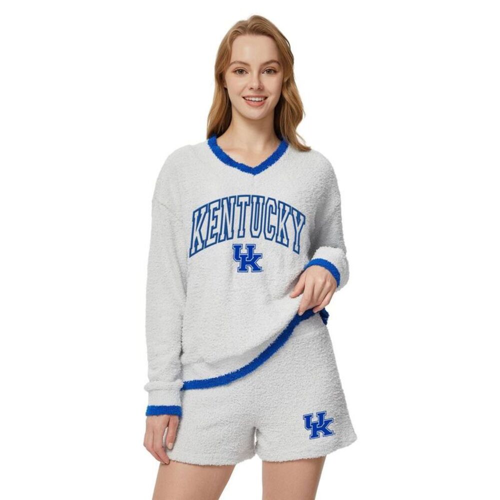 NCAA Kentucky Wildcats Women's Chenille Pajama Set - M